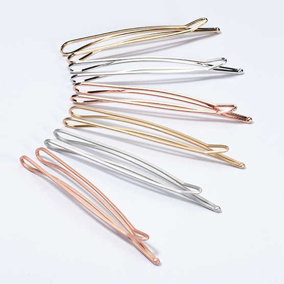 Real Style® Open Center Metallic Bobby Pins 6pk image number 3.0