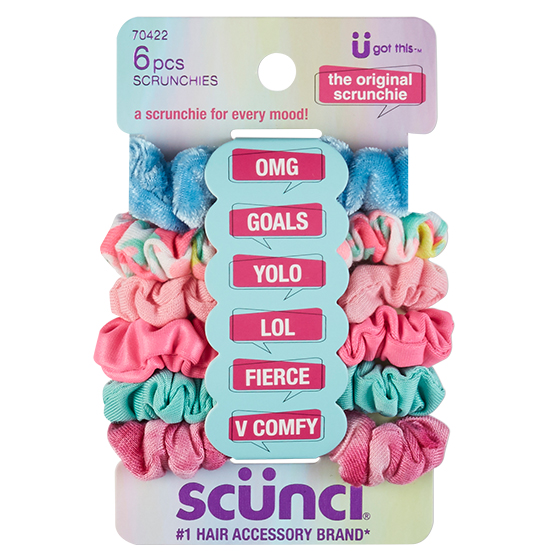 The Original Scrunchie® Mini Mood Scrunchies 6pk image number 4.0