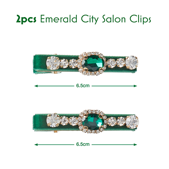 Wicked Emerald Green Barrette Gift Box 2pk image number 1.0