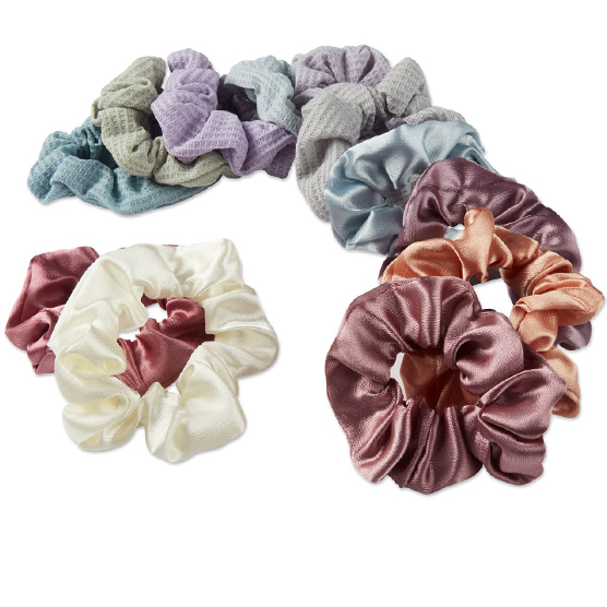 Textured Neutral Scrunchies 12pk image number 1.0