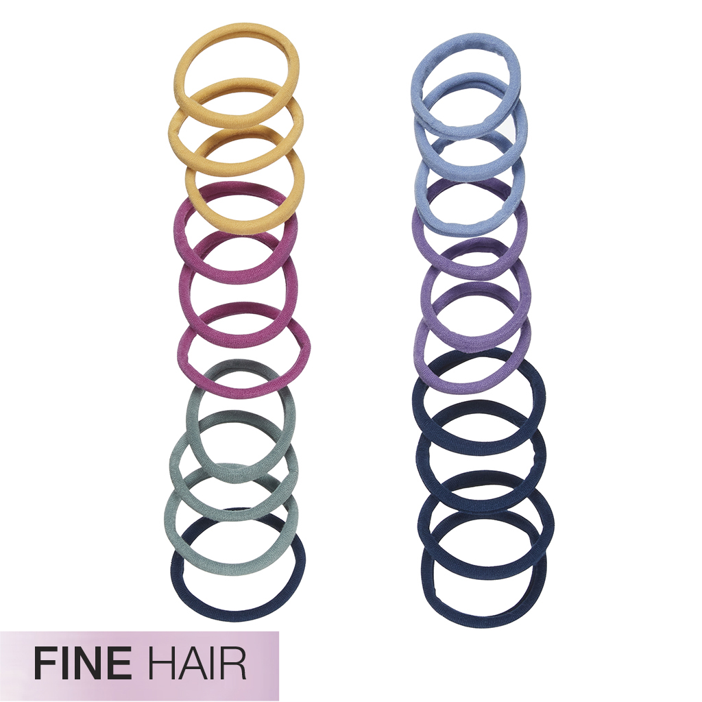 Fine Hair Multi Hosiery Hair Ties 20pk - No Damage® image number 3.0