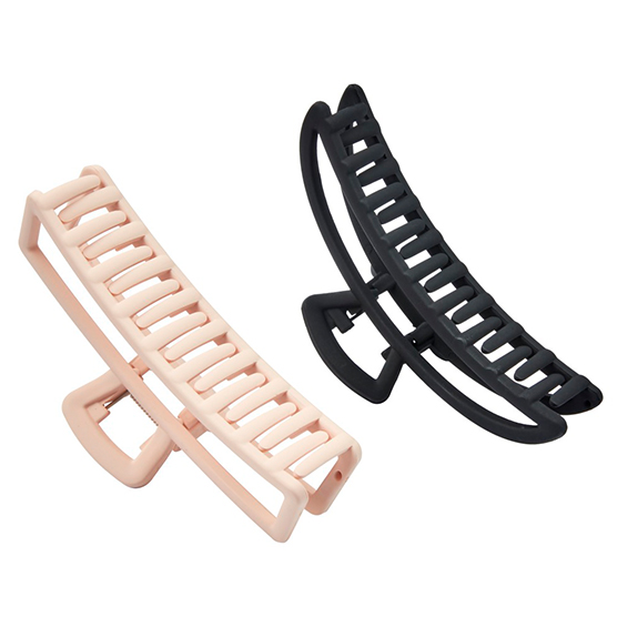 2PK UNBREAKABLE OPEN CUT CLAW CLIPS image number 1.0