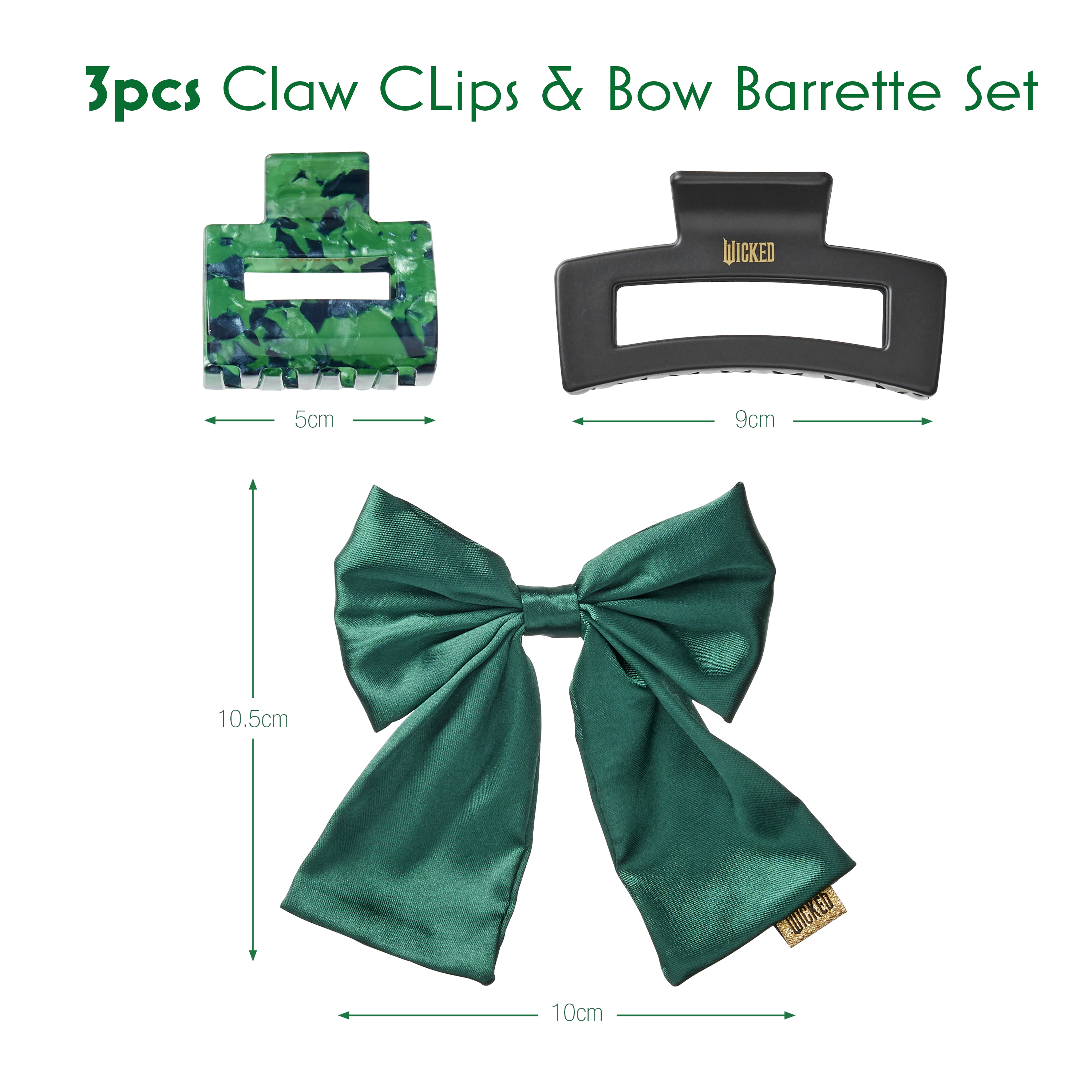 Wicked Claw Clip and Barrette Gift Set 3pk image number 4.0