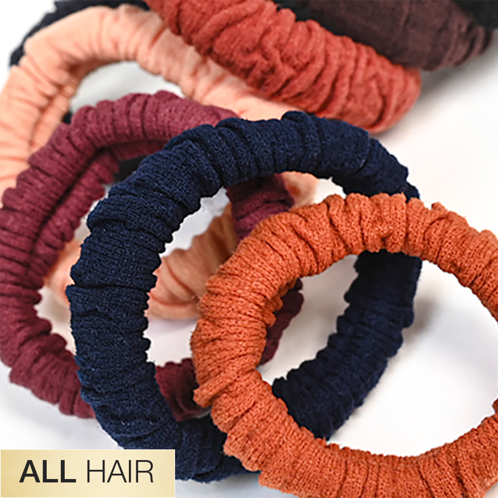 All Hair Unbreakable Neutral Comfy Hair Ties 8pk image number 1.0