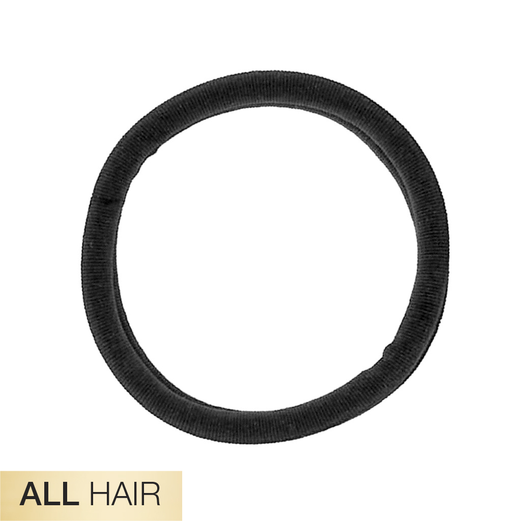 All Hair Black Hosiery Hair Tie 12pk - No Damage® image number 0.0