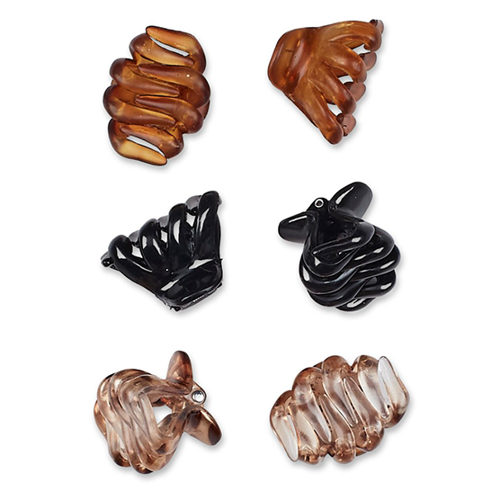 No-Slip Grip® Mini Octopus Claw Hair Clips 6pk image number 1.0