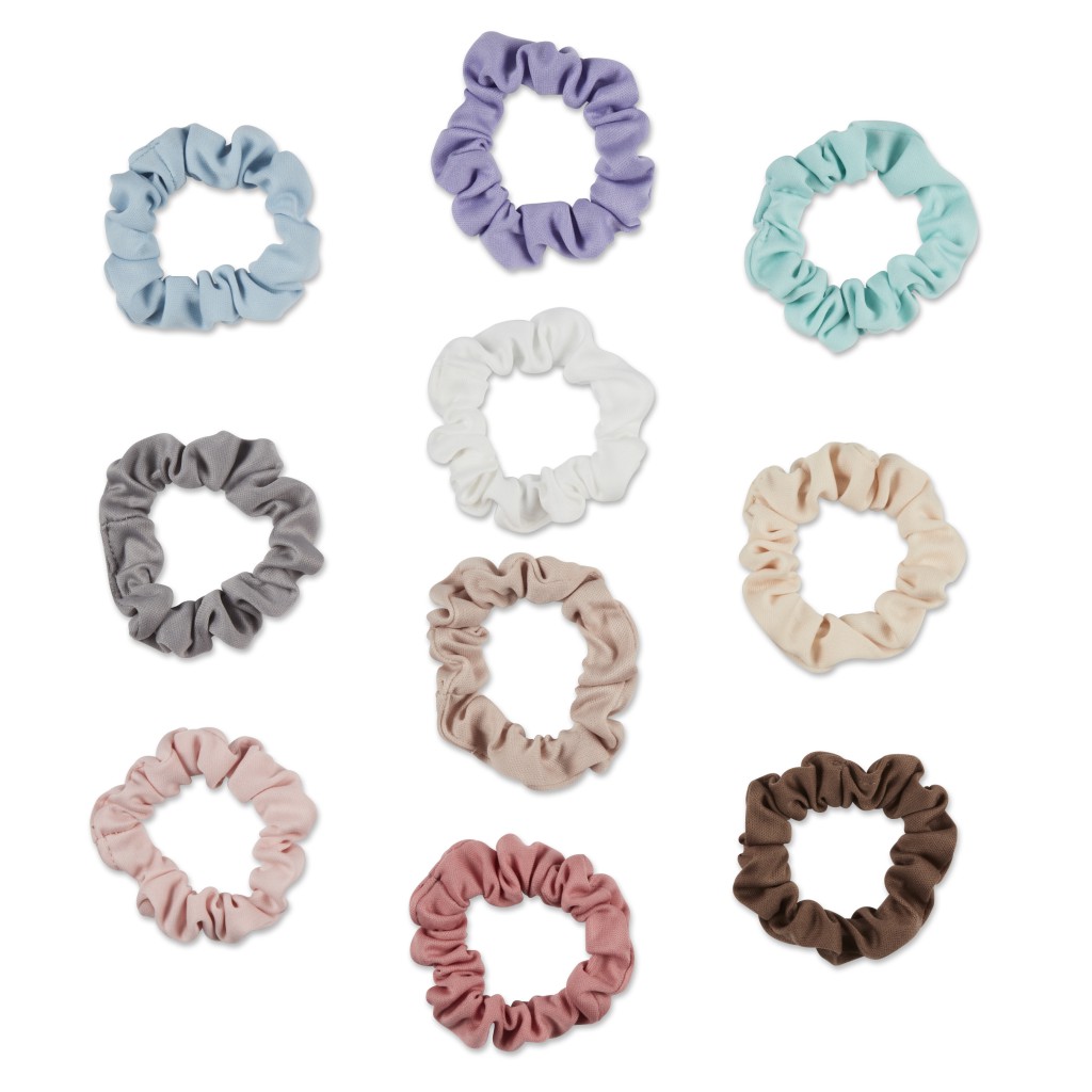 Mini Interlock Scrunchies 10pk image number 3.0