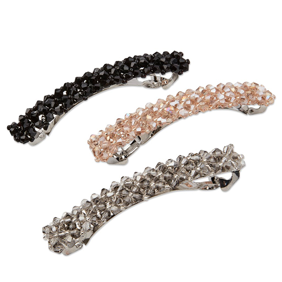 Beaded Barrettes 3pk image number 1.0