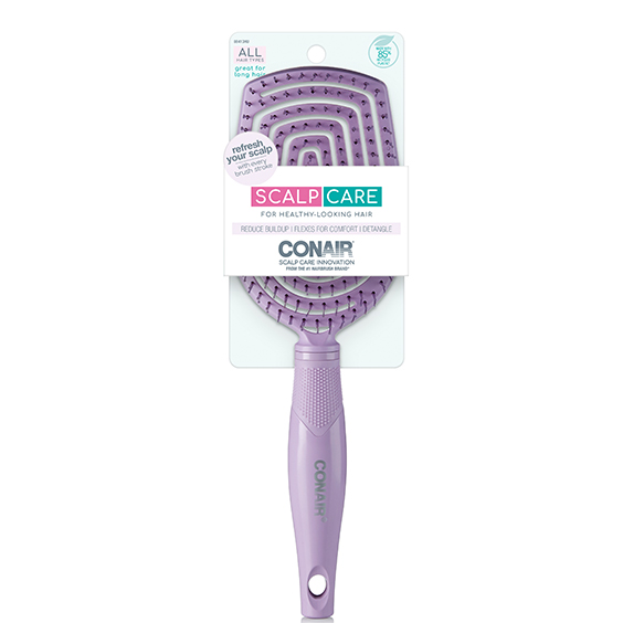 Conair Scalp Care Flexi Head Paddle Hairbrush image number 2.0