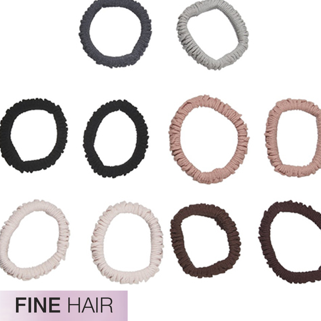 Fine Hair Unbreakable Neutral Comfy Hair Ties 10pk image number 3.0