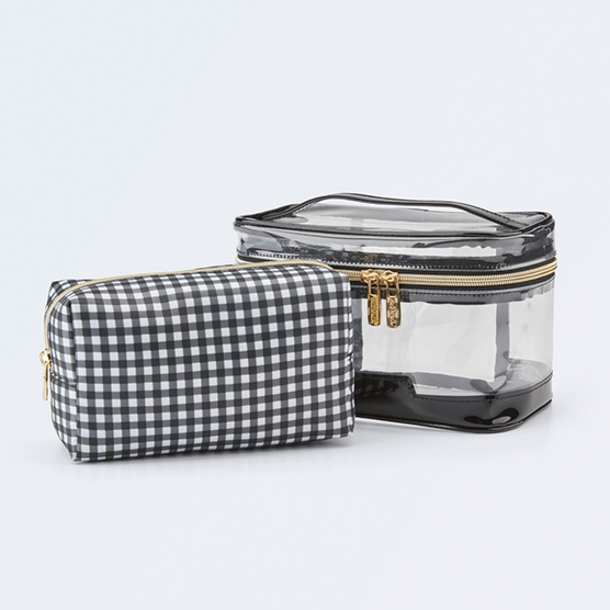 Gingham 2pc Train Case image number 1.0