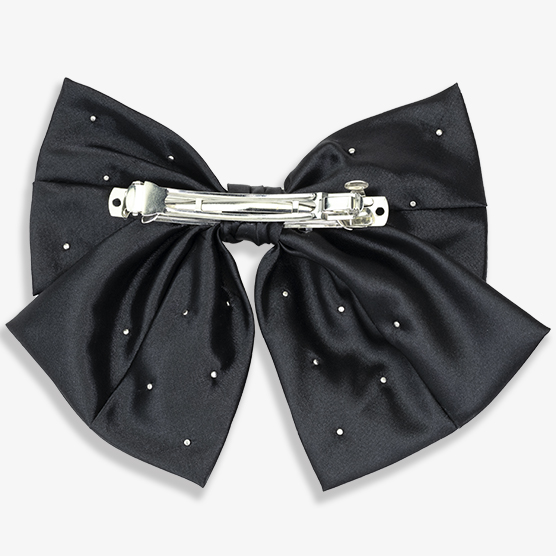 Bow Barrette with Pearls and Rhinestones 1pk