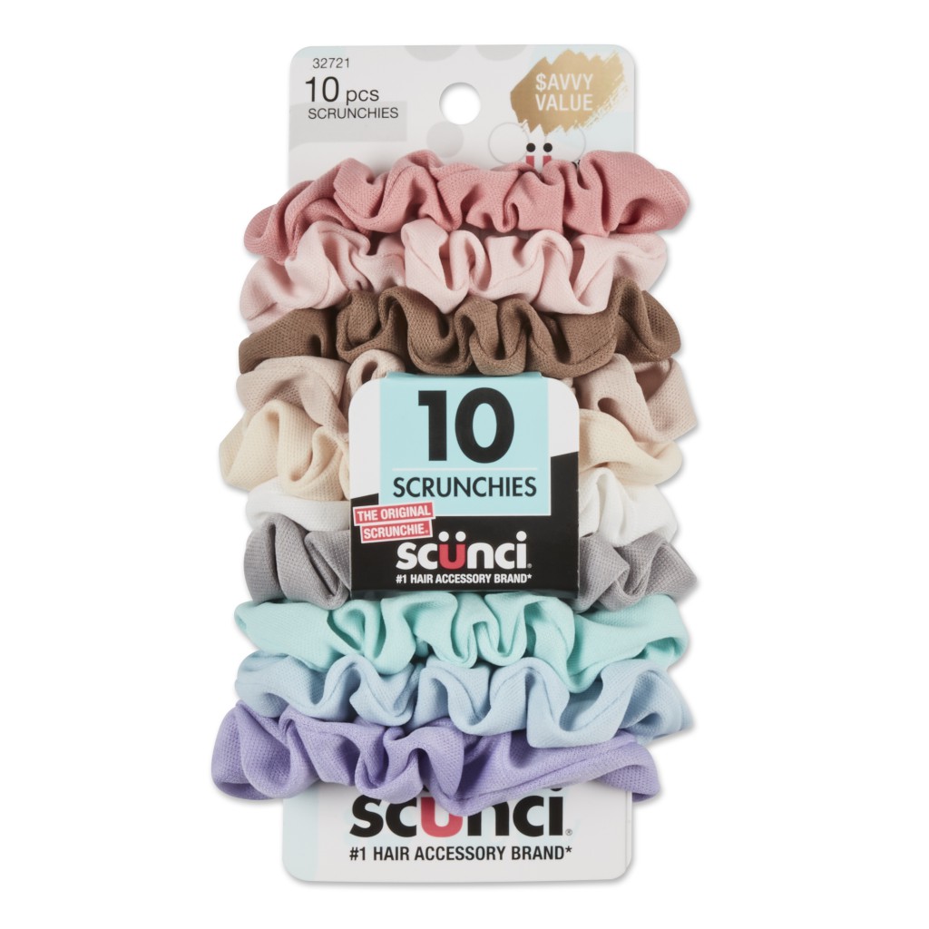 Mini Interlock Scrunchies 10pk image number 2.0