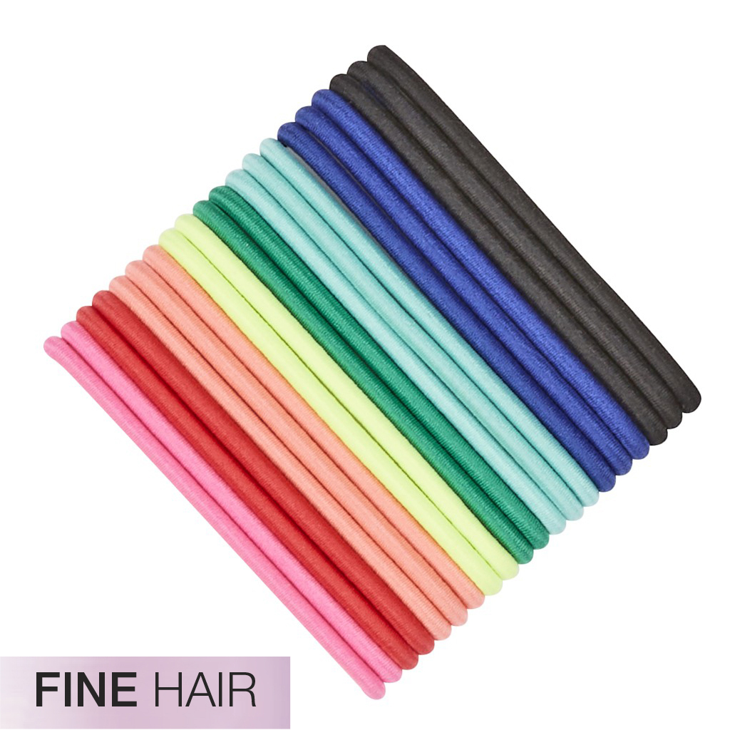 Fine Hair Multi 2X Stronger Hair Ties 20pk - No Damage® image number 1.0