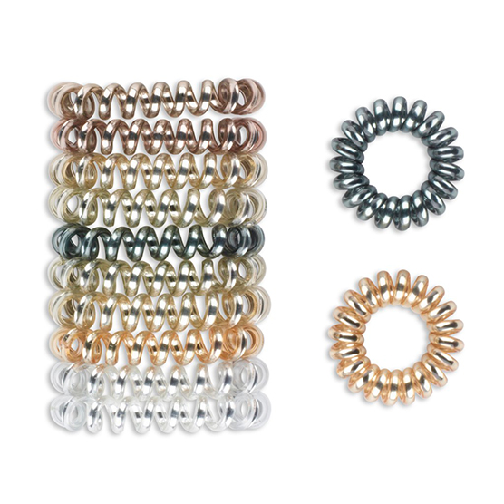 Metallic Spirals in Acetate Box 12pk