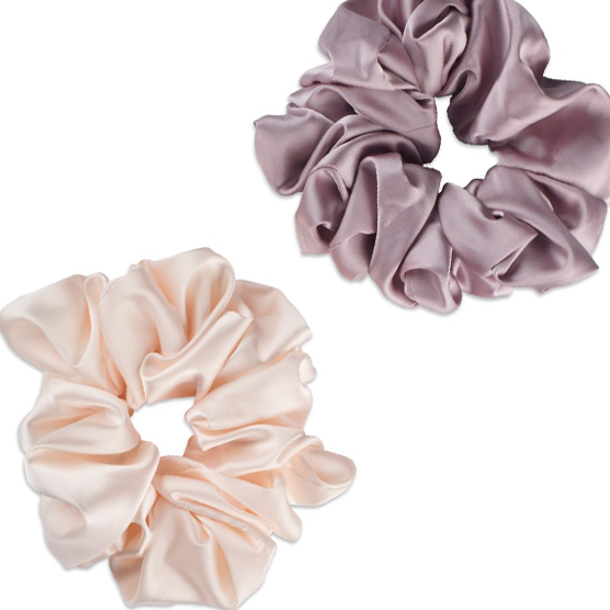 Jumbo Satin Scrunchies 2pk image number 3.0