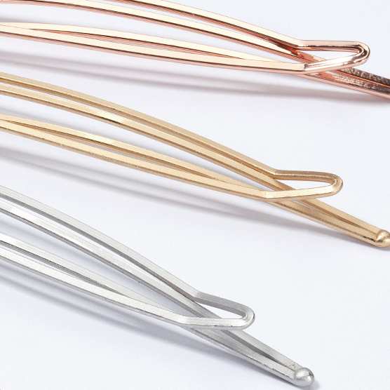 Real Style® Open Center Metallic Bobby Pins 6pk image number 2.0