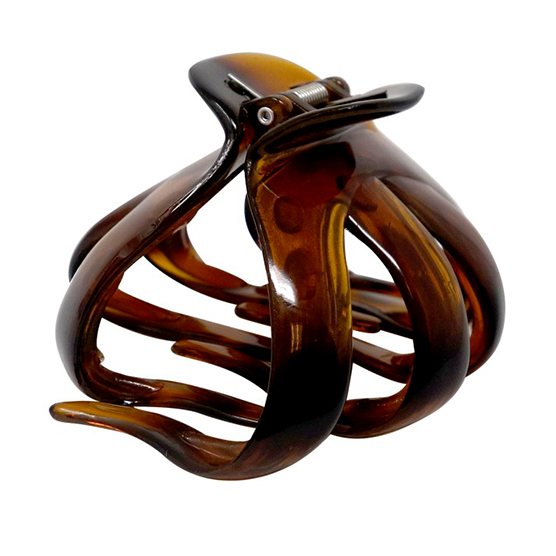 No-Slip Grip® Large Tortoise Octopus Claw Hair Clip 1pk image number 3.0