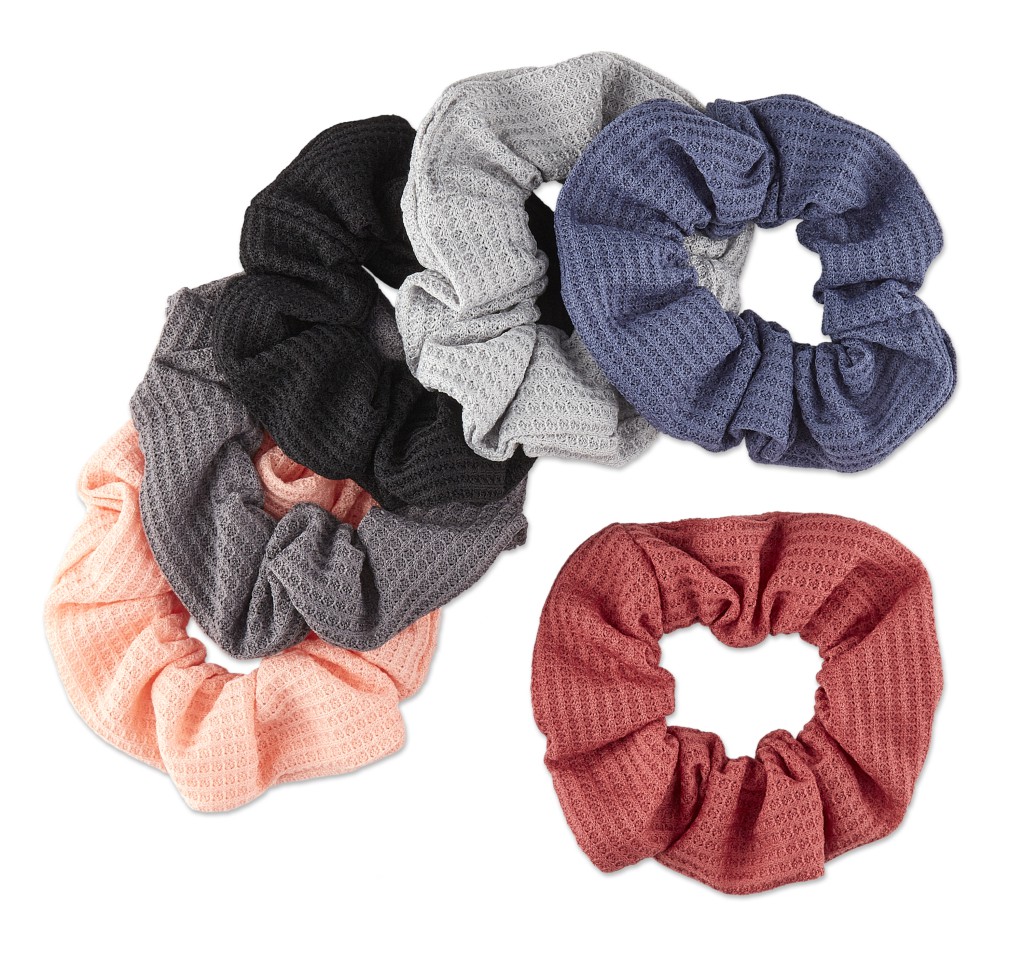 Waffle Ruffle Scrunchies 6pk image number 1.0