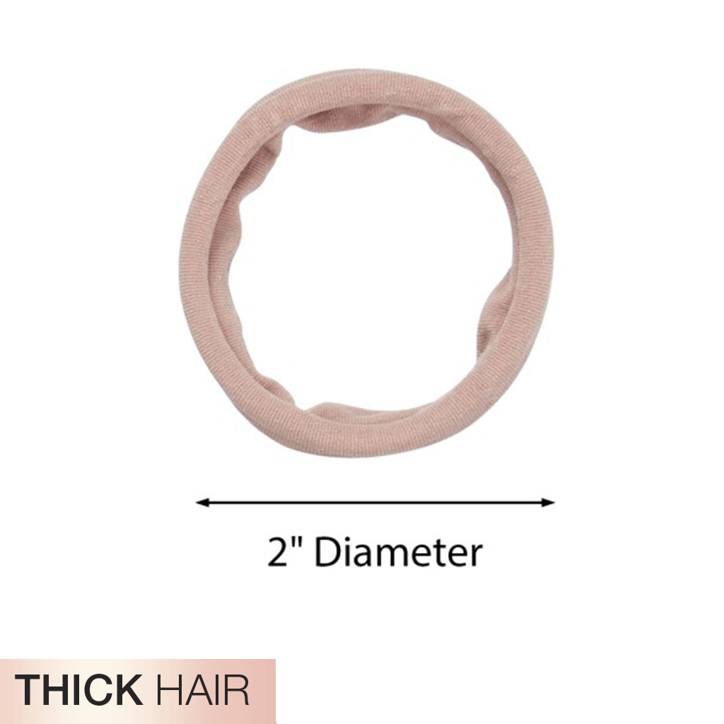 Thick Hair Neutral Hosiery Hair Ties 10pk - No Damage® image number 1.0