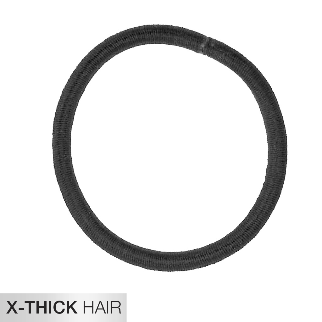 X-Thick Hair 2X Stronger Black Hair Ties 22pk - No Damage® image number 0.0