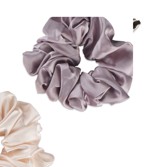 Jumbo Satin Scrunchies 2pk image number 1.0