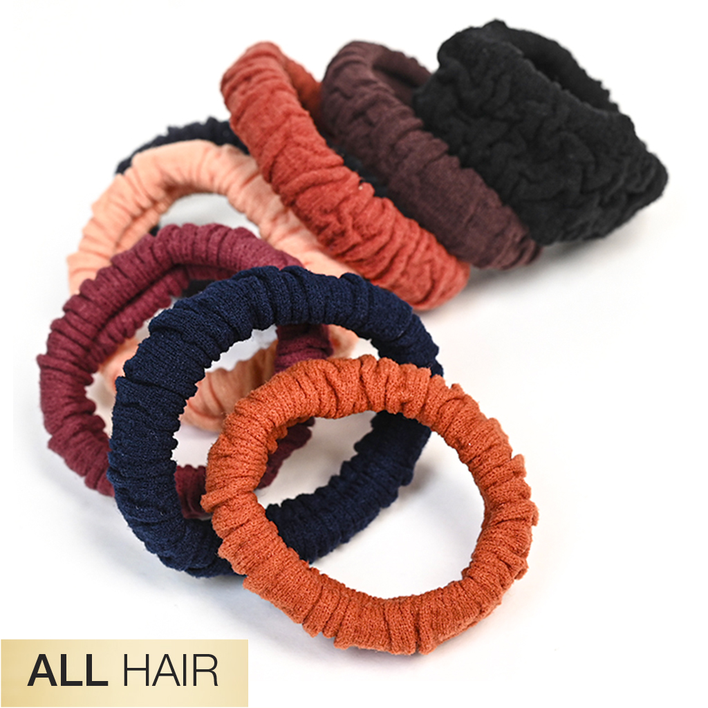 All Hair Unbreakable Neutral Comfy Hair Ties 8pk image number 0.0