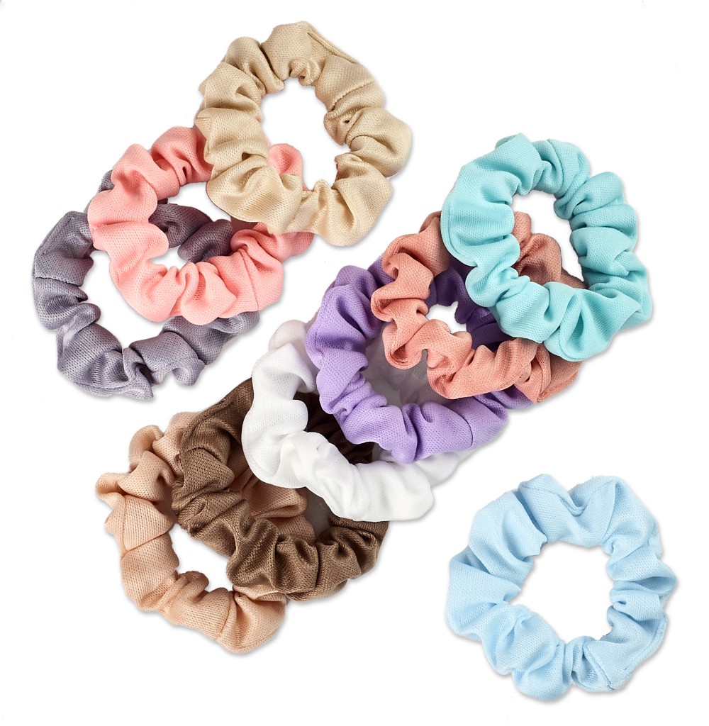 Mini Interlock Scrunchies 10pk image number 0.0