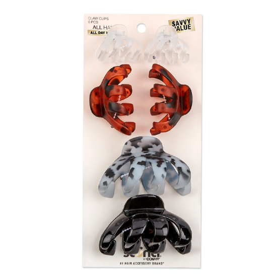 Octopus Claw Clips 6pk image number 2.0