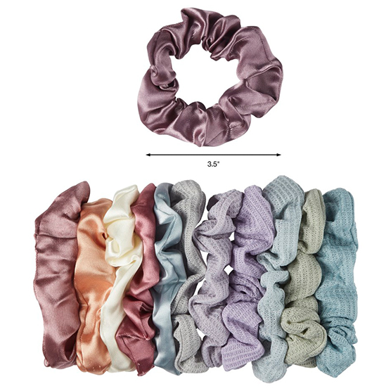 Textured Neutral Scrunchies 12pk image number 0.0