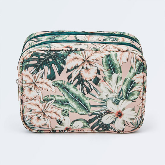 Away Floral Double Zip Organizer image number 3.0