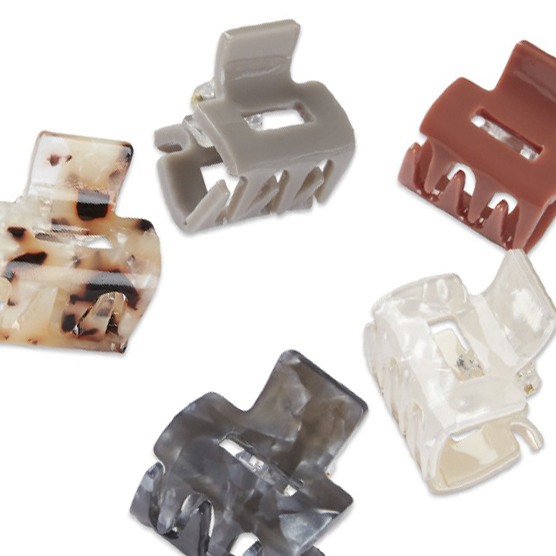 Mini Open Cut Claw Clips 5pk image number 1.0