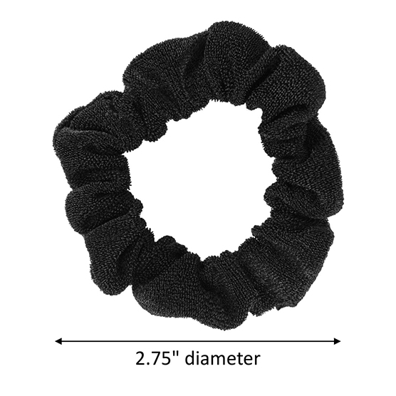 Mini Black Scrunchies 6pk image number 2.0