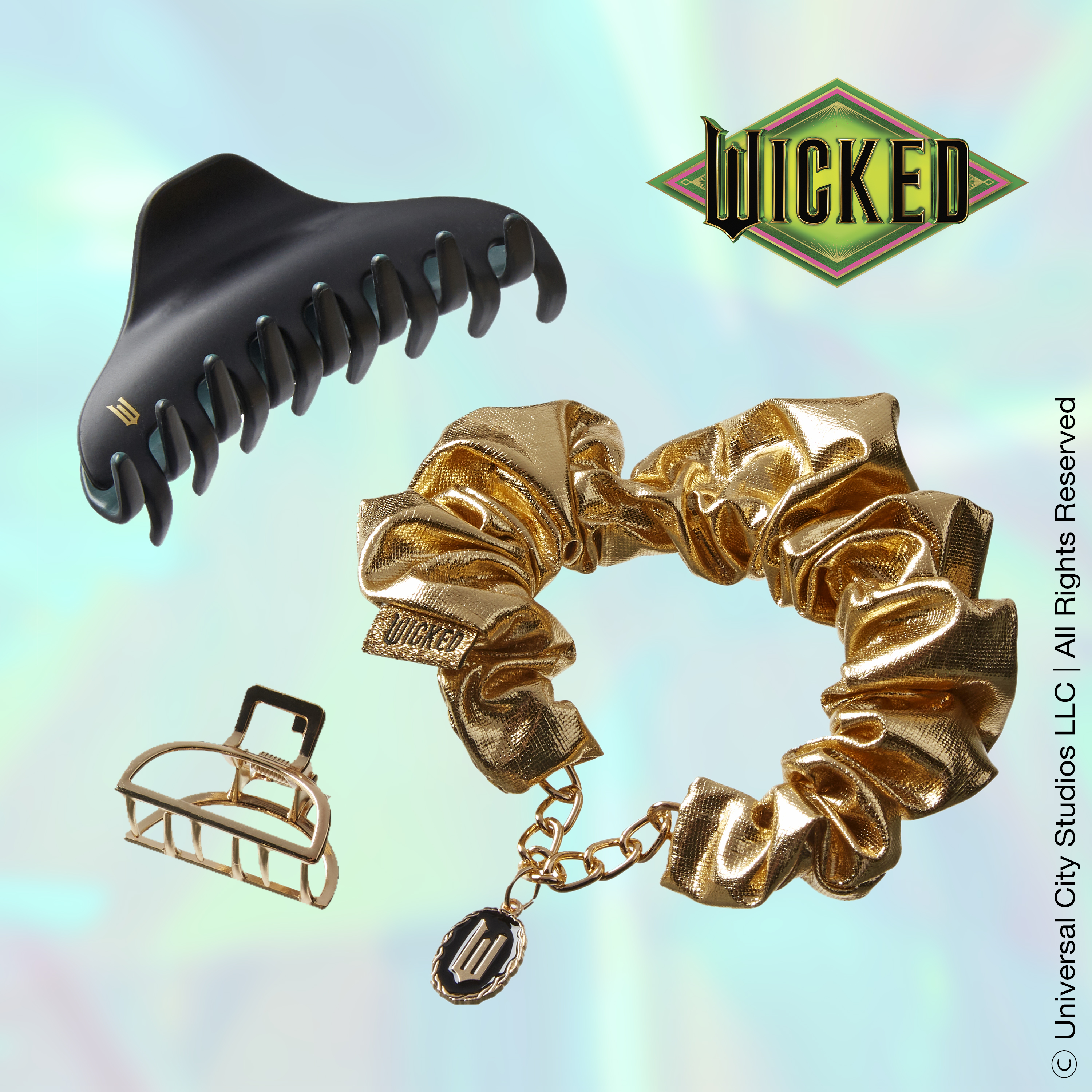 Wicked Claw Clip and Chain Scrunchie Gift Set 3pk