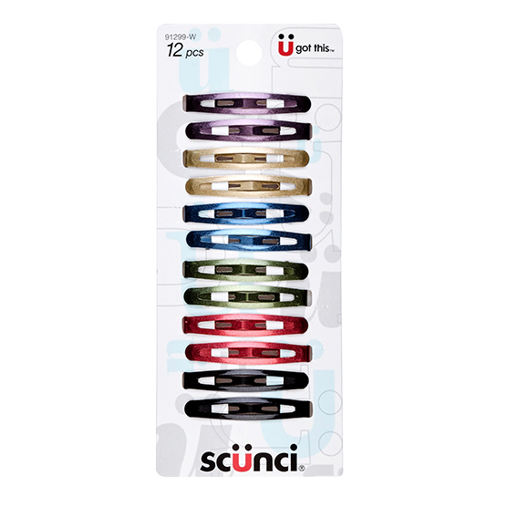 Classic Assorted Colors Snap Clips 12pk image number 4.0