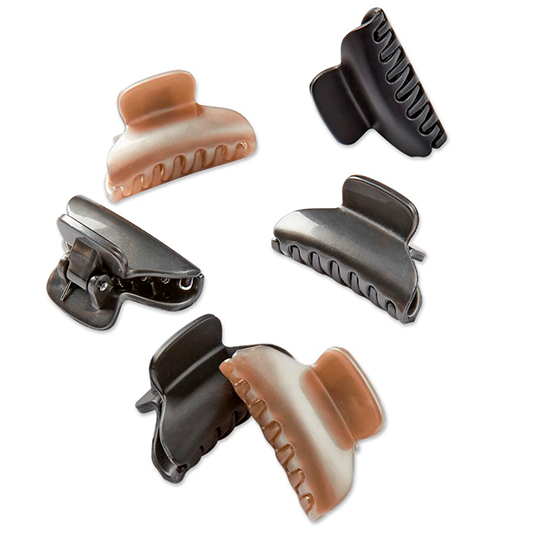 Assorted Mini Claw Clips 6pk image number 0.0