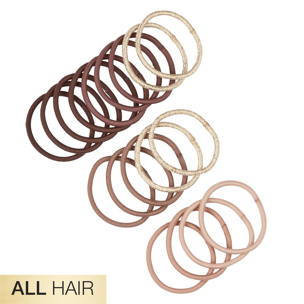 All Hair Neutral 2X Stronger Hair Ties 18pk - No Damage®