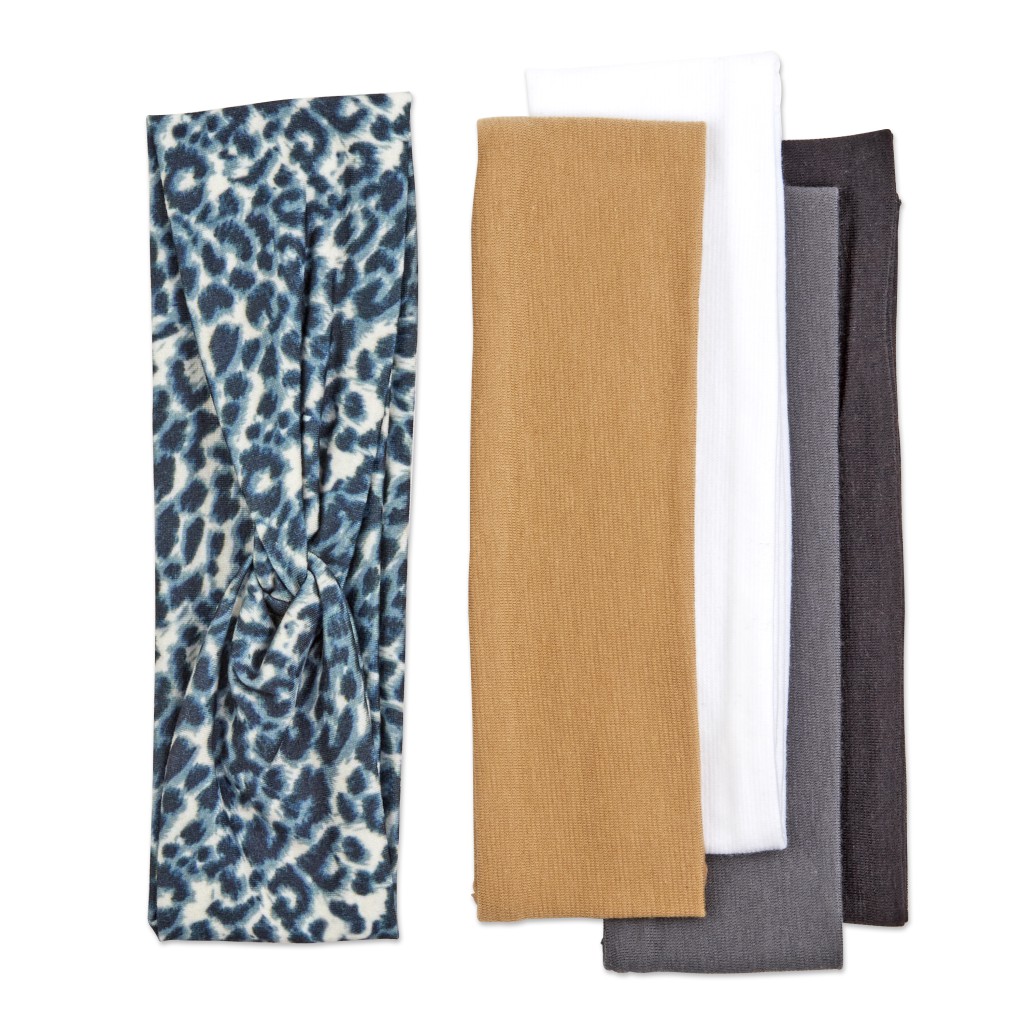 Print and Solid Headwraps 5pk image number 0.0