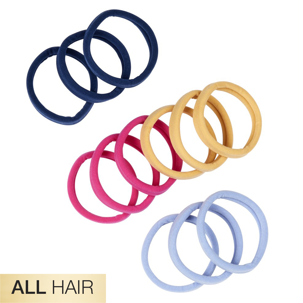 All Hair Pink Hosiery Hair Ties 12pk - No Damage®