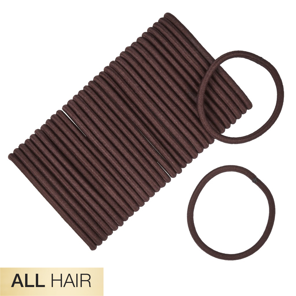 All Hair Brown 2X Stronger Hair Ties 32pk - No Damage® image number 1.0