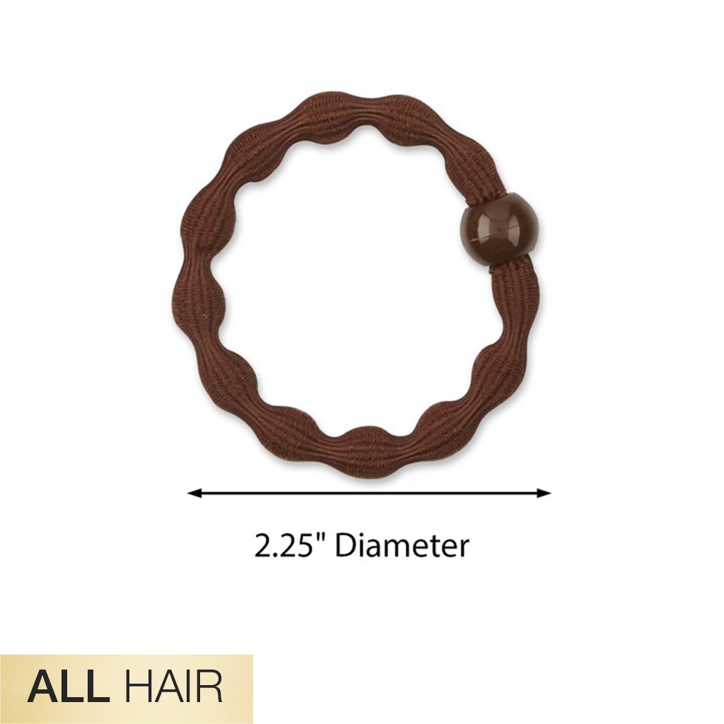 All Hair Neutral Textured Hair Ties with Beads 10pk - No Damage® image number 1.0