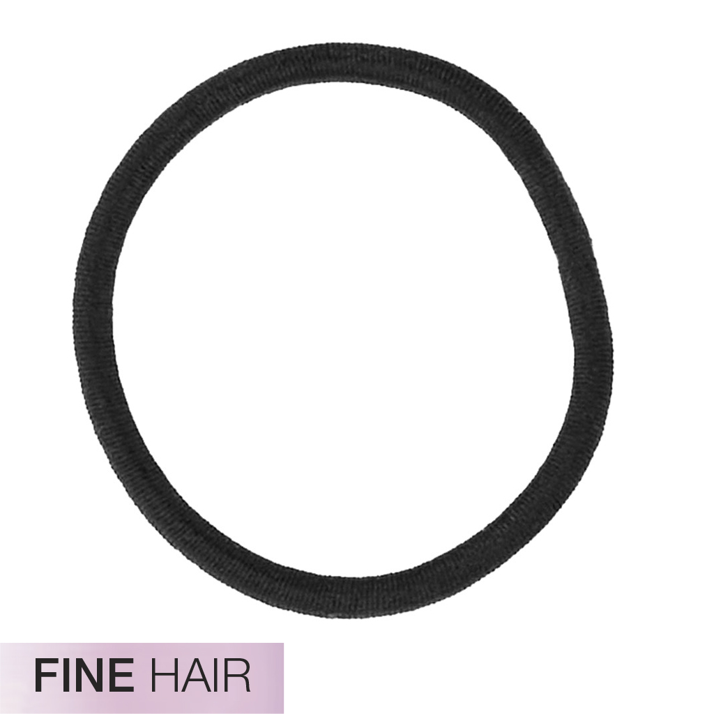 Fine Hair Black 2X Stronger Hair Ties 20pk - No Damage® image number 1.0