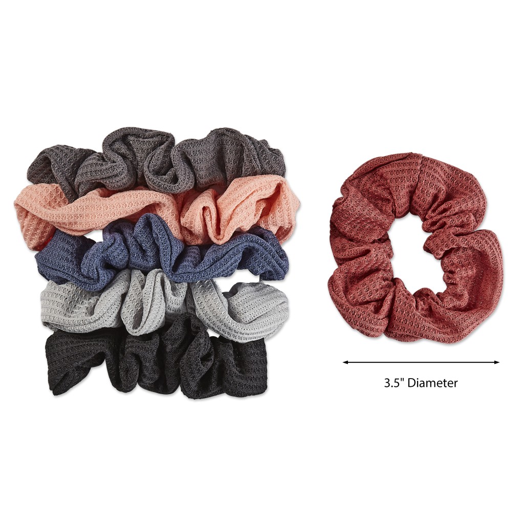 Waffle Ruffle Scrunchies 6pk