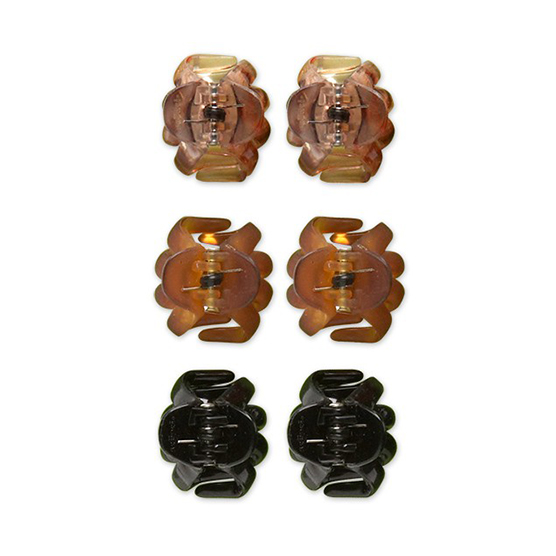 No-Slip Grip® Mini Octopus Claw Hair Clips 6pk image number 3.0