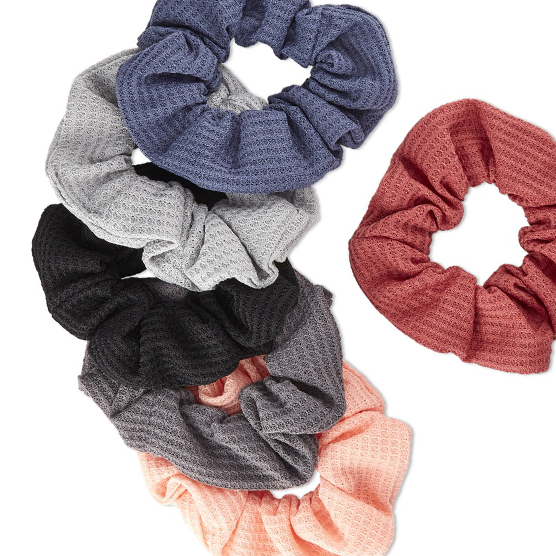 Waffle Ruffle Scrunchies 6pk