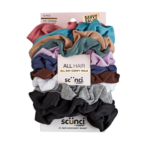 Interlock Neutral Scrunchies 12pk image number 1.0