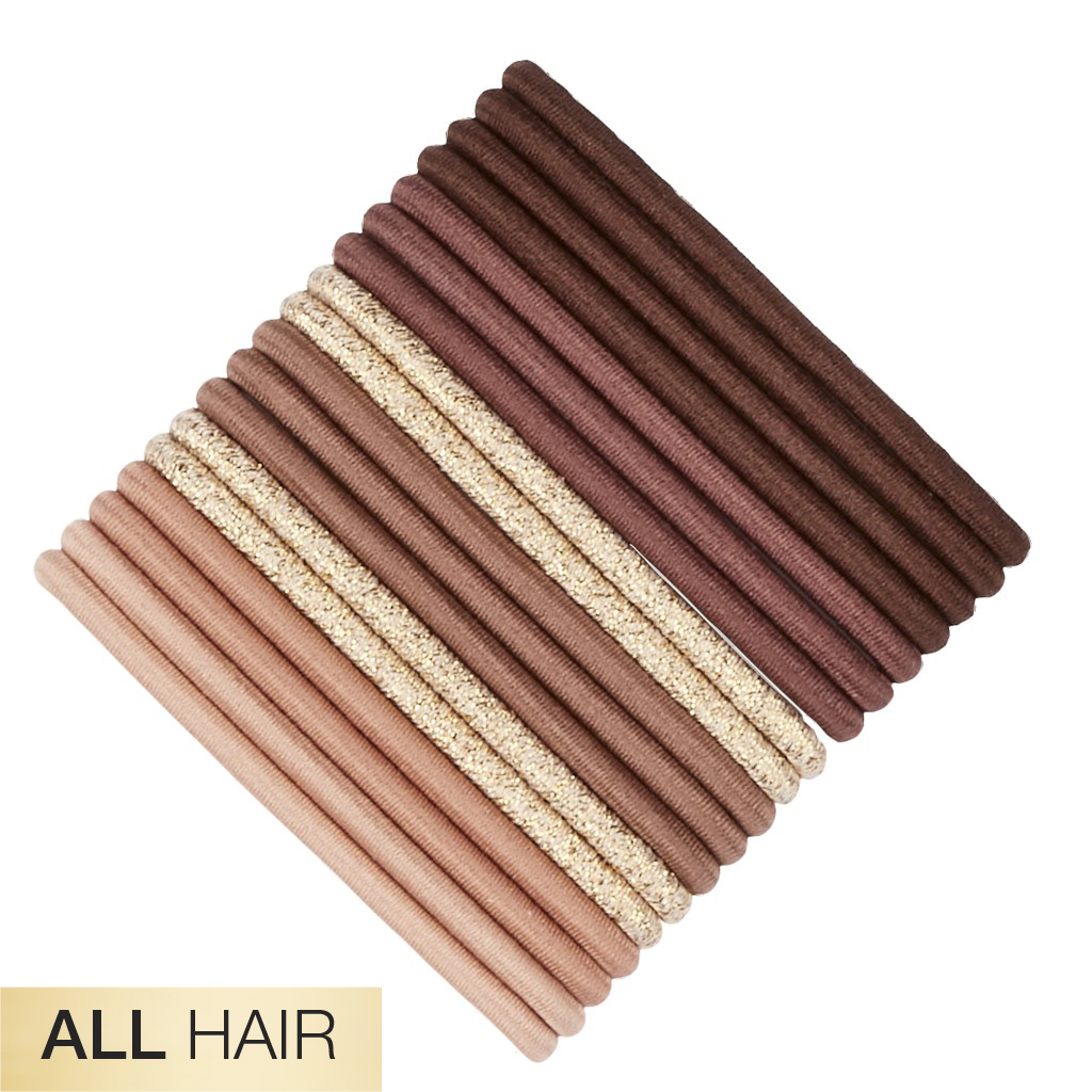 All Hair Neutral 2X Stronger Hair Ties 18pk - No Damage® image number 1.0