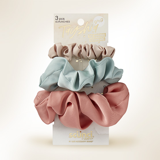 Product image of Scünci 3 piece scrunchies.