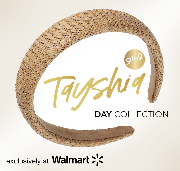 Woven tan headband Tayshia 9 to 9 Day Collection exclusively at Walmart
